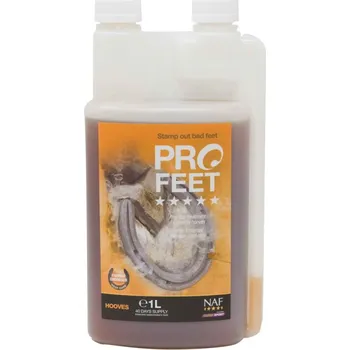 NAF Pro Feet liquid - tekutý krmný doplněk pro zdravá kopyta, láhev s dávkovačem 1000ml