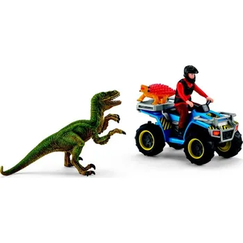 Figurka Schleich 41466 Útěk před velociraptorem na čtyřkolce