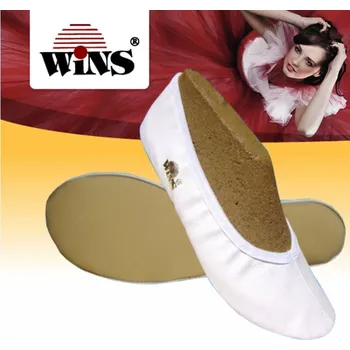 Dívčí tenisky Wins Gymnastické cvičky Jana bílé Velikost boty: 33