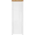 HOLTEN šatní skříň REG1D/200, bílá/dub woltan/bílý lesk