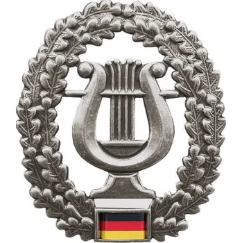 ARMÁDNÍ ORIGINÁL BW BUNDESWEHR Odznak na baret BW Bundeswehr hudební sbor Musikkorps originál