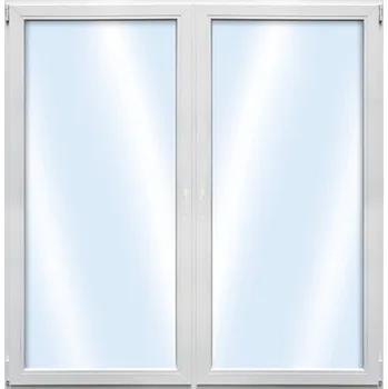 Vchodové dveře Balkónové dveře plastové dvoukřídlé ARON Basic bílé 1200 x 1900 mm