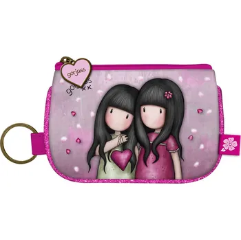 Peněženka i klíčenka "You Can Have Mine" od firmy SANTORO London z kolekce Gorjuss Sparkle &Bloom (Gorjuss Sparkle & Bloom - Keyring Zip Purse - "You Can Have Mine" )