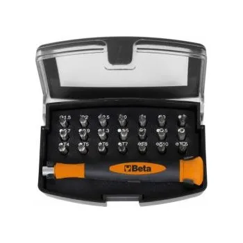 Šroubovák sada šroubováků mini bits 4mm s držadlem beta 1256/C21-1, sada mini šr