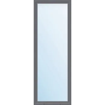 Okno Plastové okno jednokřídlé ARON Basic bílé/antracit 550 x 1300 mm DIN levé