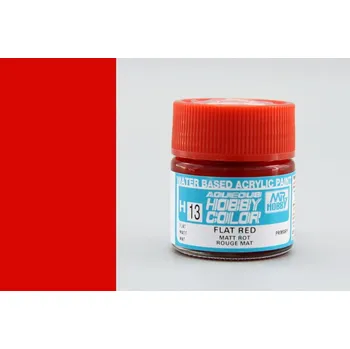 Barva Hobby Color akrylová č. 013 – Matt Red (10 ml)