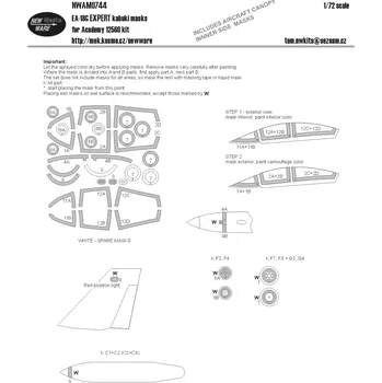 Plastikový model New Ware 1/72 Mask EA-18G EXPERT (ACAD 12560)