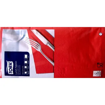 Papírový ubrousek Tork Ubrousky červené 33x33 cm 200 ks