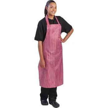 Kuchyňská zástěra Whites Chefs Clothing voděodolná náprsní zástěra Barva: Černá