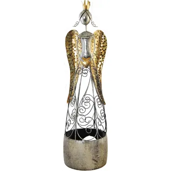 Figurka Ima Dekor SA1840008-22-5 Kovový anděl na čajovou svíčku 