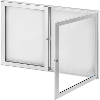 Tenká exteriérová dvoukřídlá vitrína 100x105 cm