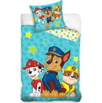 Povlečení Carbotex Tlapková Patrola Stars 100 x 135, 40 x 60 cm zip