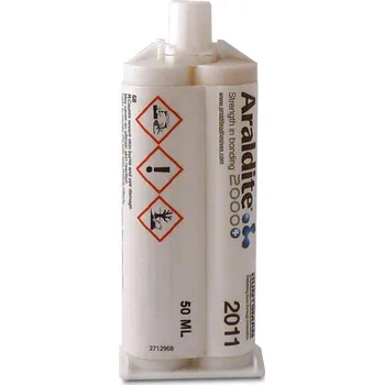 Lepící sada Araldite 2011 50ml (Araldite 2011 50ml Lepí kovy, keramiku, sklo, pryže, tvrdé plasty a většinu dalších průmyslově používaných materiálů v různých kombinacích)