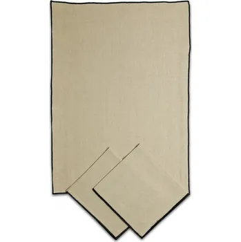 Utěrka Sleep-well utěrky z REŽNÉ bavlny 50x70cm 3ks OBŠITÉ ČERNĚ