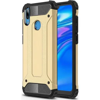 Pouzdro na mobilní telefon Hybrid Armor Case odolné pouzdro pro Huawei Y7 2019 / Y7 Prime 2019 zlaté