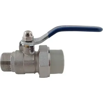 Vodovodní kohout PPR Kulový kohout 20x1/2" s vnějším závitem a varným šroubením