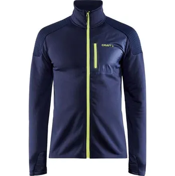 Běžecké oblečení Mikina Craft ADV Tech Full Zip 1909504 pánská navy/blaze 2XL