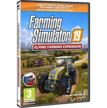 Počítačová hra Farming Simulator 19: Alpine Expansion PC krabicová verze