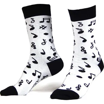 Pánské ponožky HEDVA ČESKÝ BROKÁT Ponožky Hopky noty Velikost: 43-46