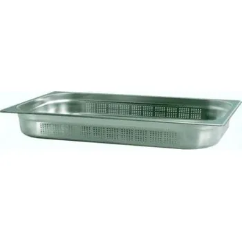 Gastronádoba nerezový profi děrovaná GN 2/1 650x530 mm, hloubka: 200 mm M-21200 P Sleva 635Kč