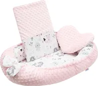 Hnízdečko pro miminko New Baby Luxusní hnízdečko s polštářkem a peřinkou z Minky