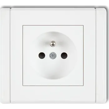 Elektrická zásuvka KARLIK Jednoduchá zásuvka grafitova