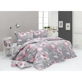 Povlečení Matějovský Amabel květinové ornamenty 140 x 200, 70 x 90 cm zipový uzávěr