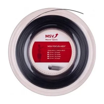 Struna na výplet tenisové rakety MSV tenisový výplet Focus Hex 1,27 černá (200m) 1,27