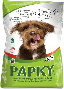 Krmivo pro psa Papky s hovězím pro psy 10 kg