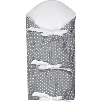Zavinovačka Babyrenka s výztuží 90 x 90 cm puntík/šedá