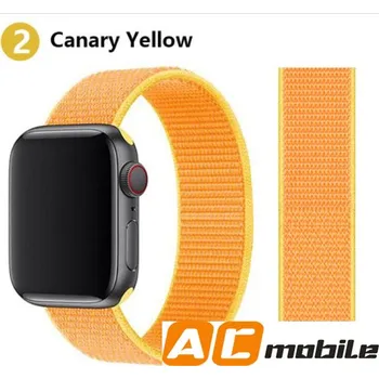 Příslušenství k chytrým hodinkám Nylonový Pásek Pro Apple Watch 38/40/41 Mm Možnosti: Canary Yellow