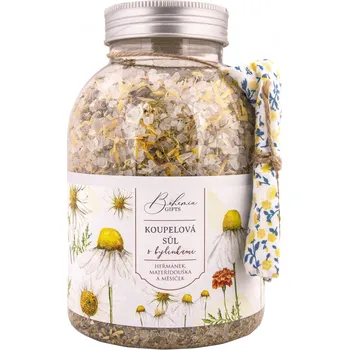 Koupelová sůl Koupel. sůl s bylinkami - Heřmánek, mateřídouška, měsíček 1200g