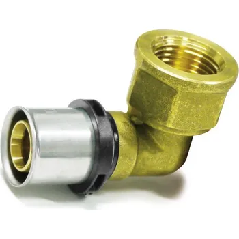 Vodovodní potrubí PipeTec Deutschland Mosazná lisovací spojka úhlová 16x2 / 1/2" IG TH