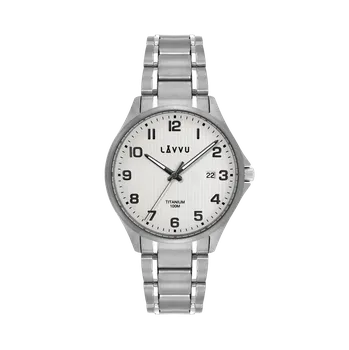 Hodinky Titanové hodinky se safírovým sklem LAVVU TITANIUM LILLEHAMMER Silver LWM0151 (Titanové hodinky se safírovým sklem LAVVU TITANIUM LILLEHAMMER Silver LWM0151)