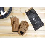 Kožené rukavice 4SR car classic brown Racing Syndicate Velikost: S