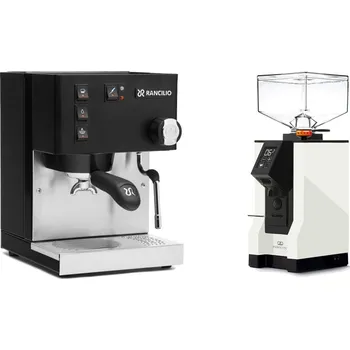 Kávovar Rancilio Silvia BC, black + Eureka Mignon Perfetto, BL white