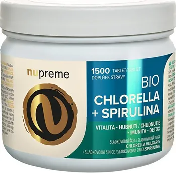 Přírodní produkt Nupreme Chlorella + Spirulina BIO