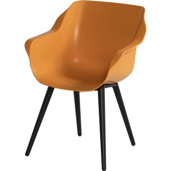 Jídelní židle Sophie Studio - jídelní židle Hartman plastová s ALU podnoží Sophie - barva židle: indian orande