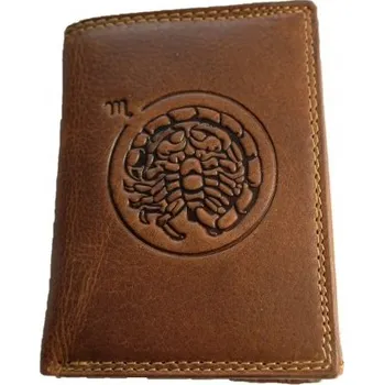 Peněženka Kožená peněženka znamení zvěrokruhu ŠTÍR