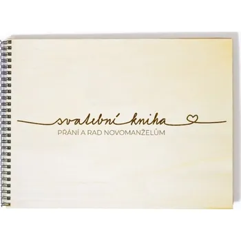 Svatební dekorace Svatební kniha přání a rad novomanželům jednoduchá - A5