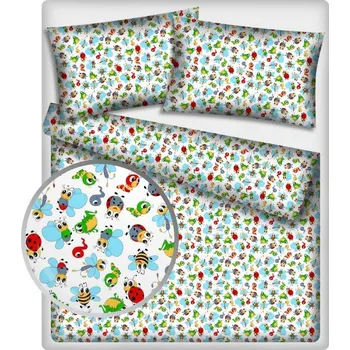 Povlečení Povlečení hladká bavlna LUX - Zvířátka 140x200+70x90