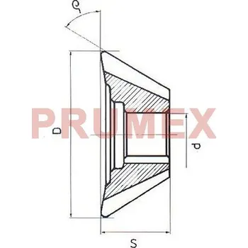 Příslušenství k frézce Fréza úhlová jednostranná, F853570, 65x63 mm