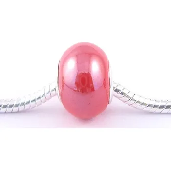 Přívěsek miXL.cz Keramické korálky s velkým průvlekem Červený odstín