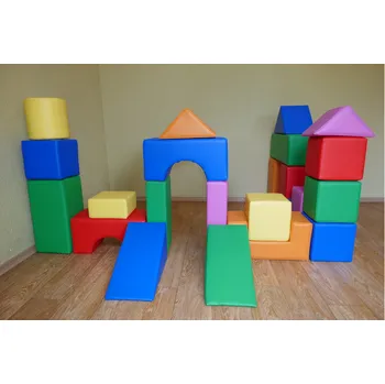 ostatní stavebnice Molitanová stavebnice 23 ks (20 cm), koženka