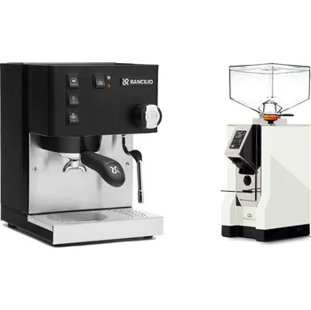 Kávovar Rancilio Silvia E, black + Eureka Mignon Perfetto, CR white