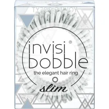 Invisibobble Slim Marblelous You&#039;re Grey - Gumička do vlasů šedá 3 ks