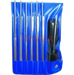 Pilník jehlový, sada 6-dílná s rukojetí, PILNIK, 160/2 (28621393 1626)