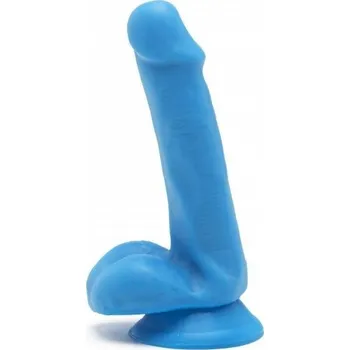 Dildo Dildo s varlaty ToyJoy Get Real Happy Dicks 6 Inch modré, barevné dual density dildo s přísavkou 16,5 x 3,5 cm