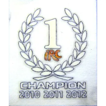 Znak automobilu Boční nápis ŠKODA IRC CHAMPION 2010 2011 2012