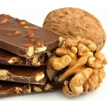 Obraz DIMEX | Obraz na skle | Oříšková čokoláda GL-30-020 | 30 x 30 cm + Skleněný fotoobraz na stěnu české výroby DIMEX - GL-30-020 Oříšková čokoláda, v rozměru 30 x 30 cm